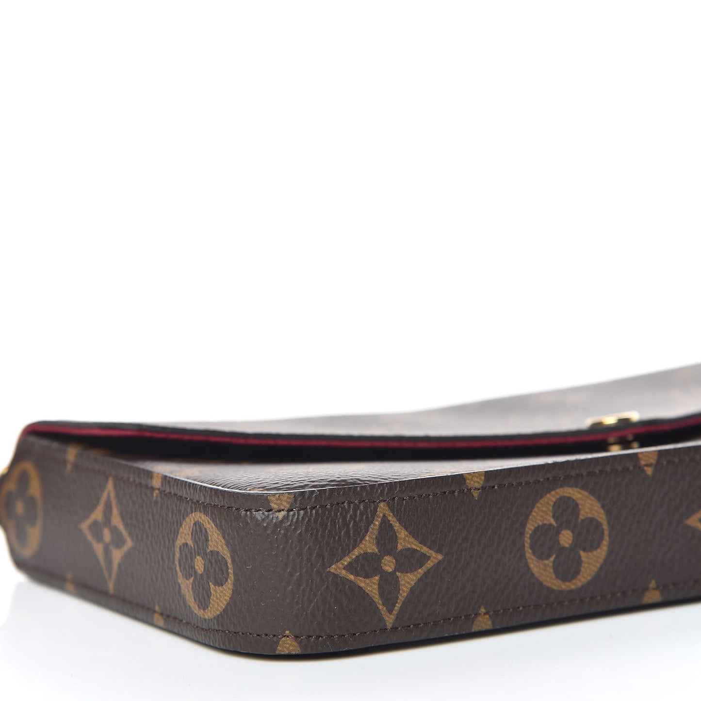 Monogram Pochette Felicie Chain Wallet Fuchsia