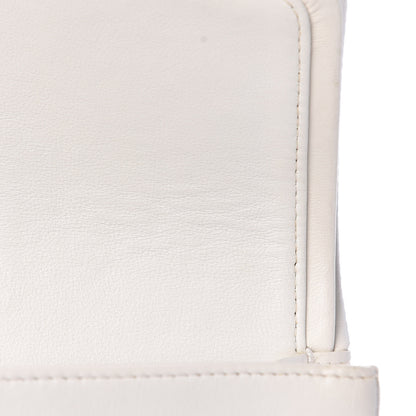 Chanel Lambskin Quilted Medium Double Flap White 15 of 20