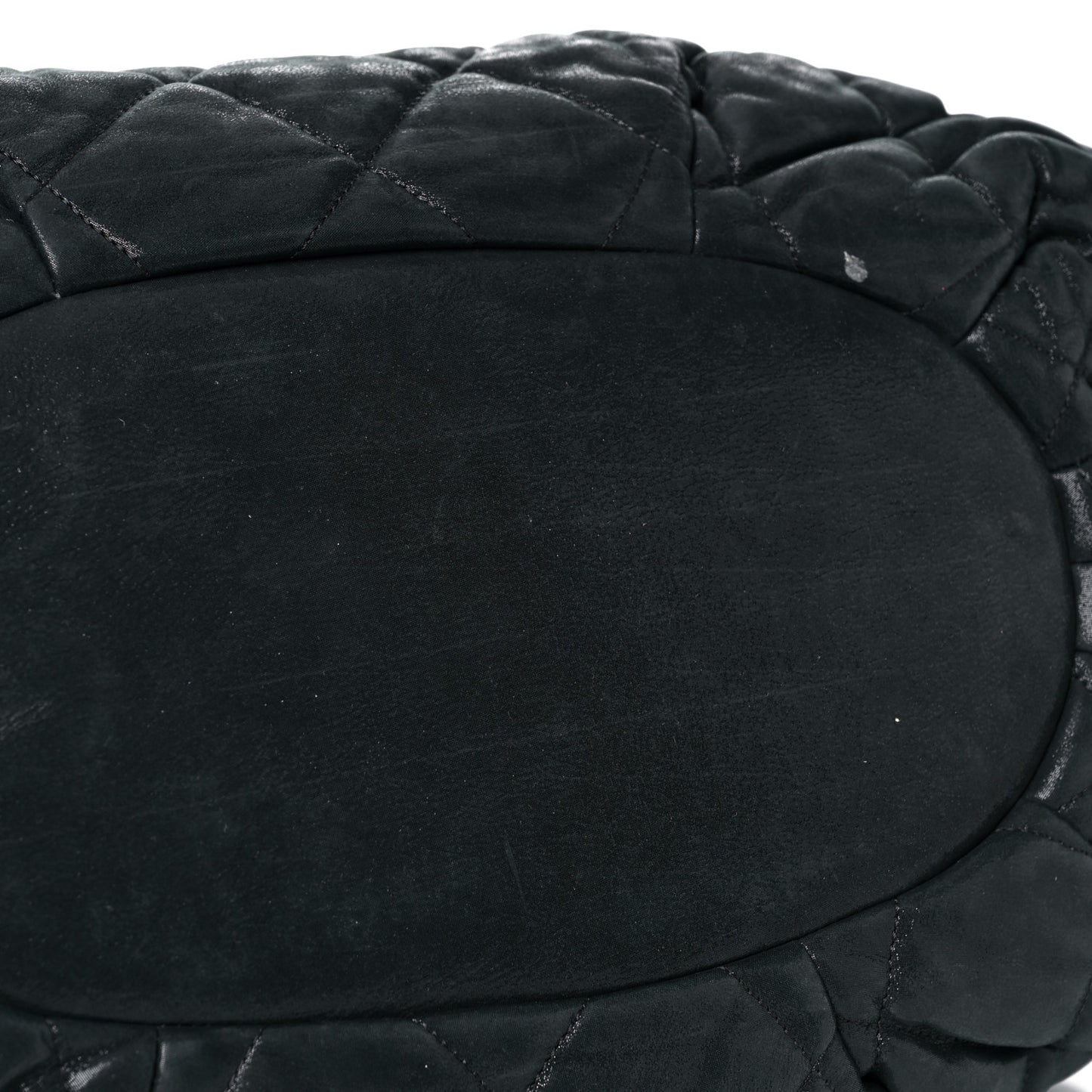 Iridescent Calfskin Quilted Large In The Mix Tote Black