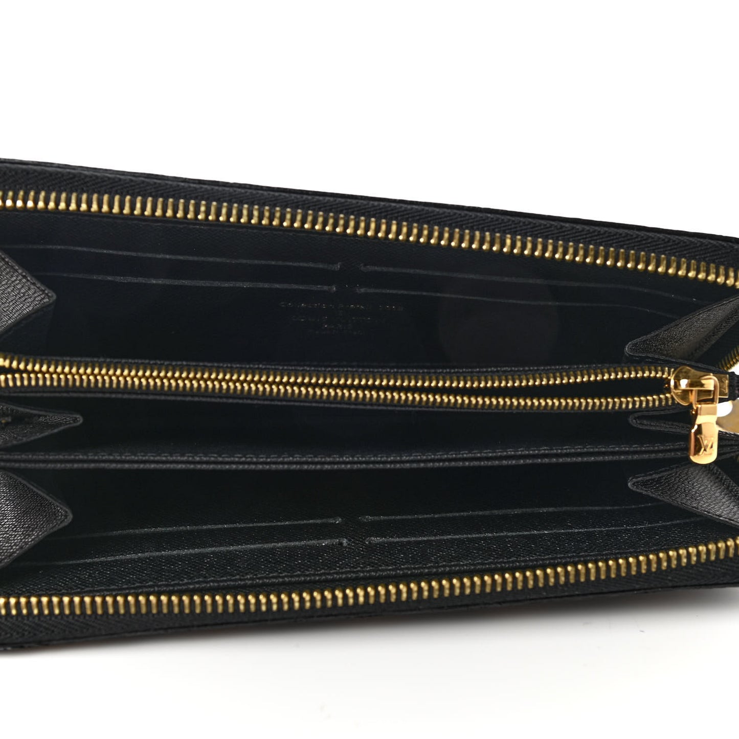 Damier Paillettes Zippy Wallet Black
