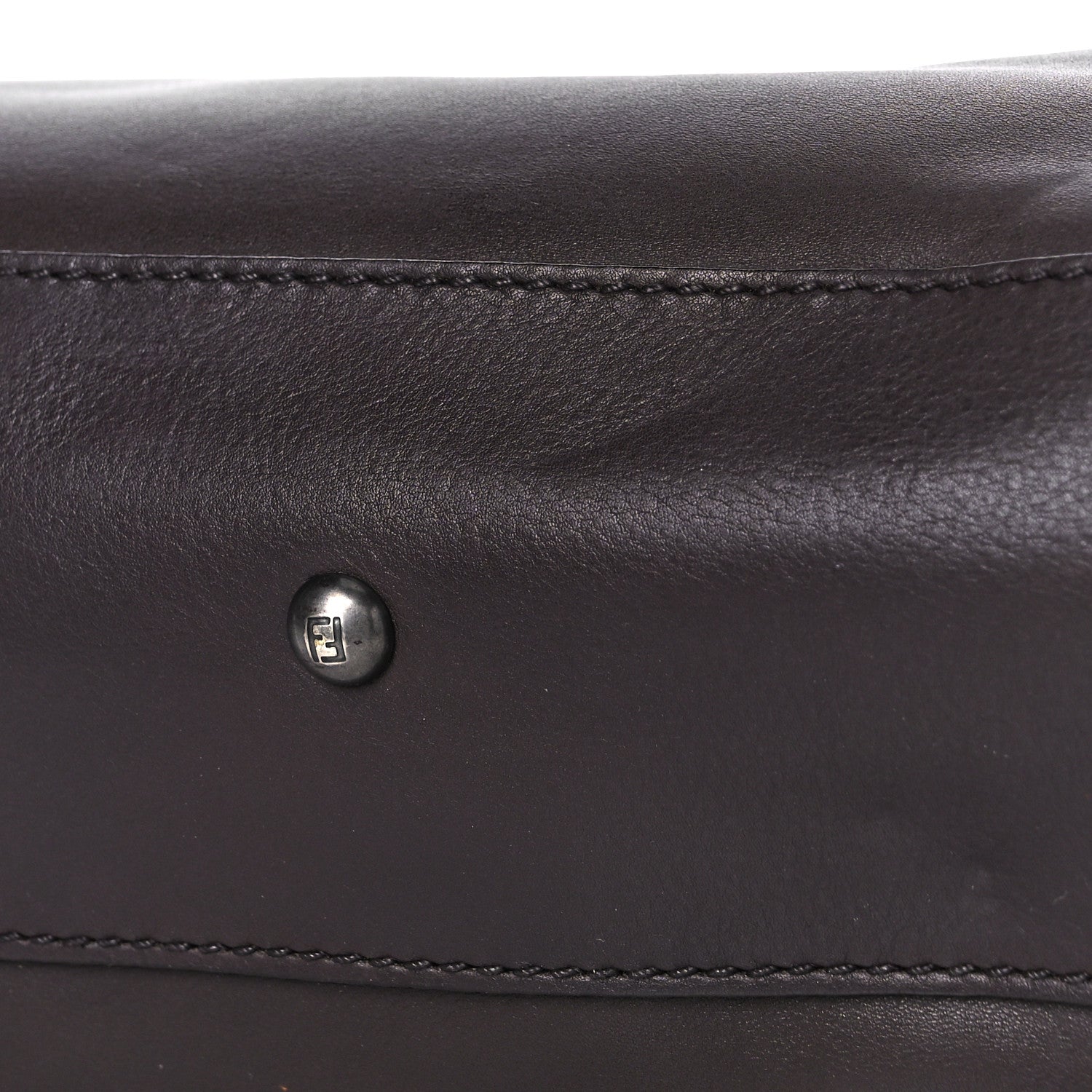 Fendi Vitello Suede Medium Peekaboo Iconic Satchel Ametista 10 of 10