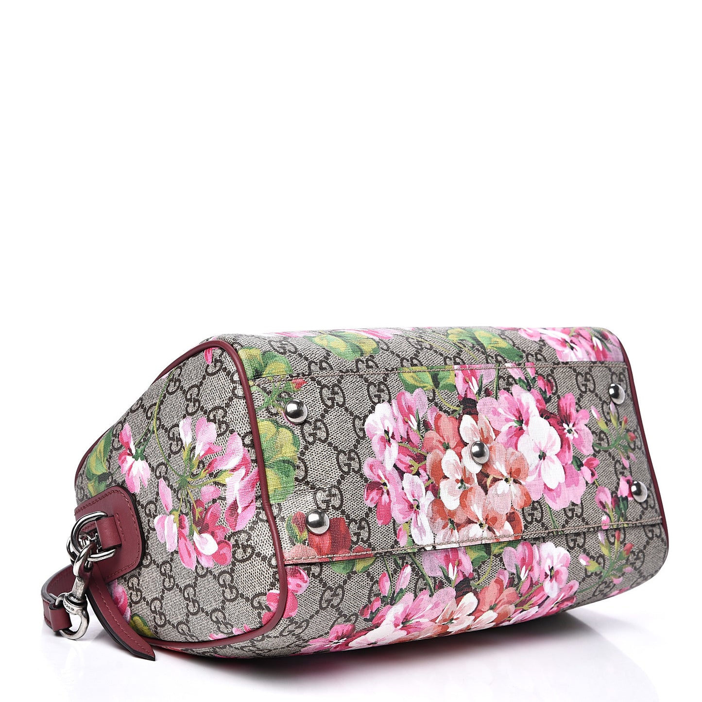 GG Supreme Monogram Blooms Small Boston Beige Multicolor Dry Rose