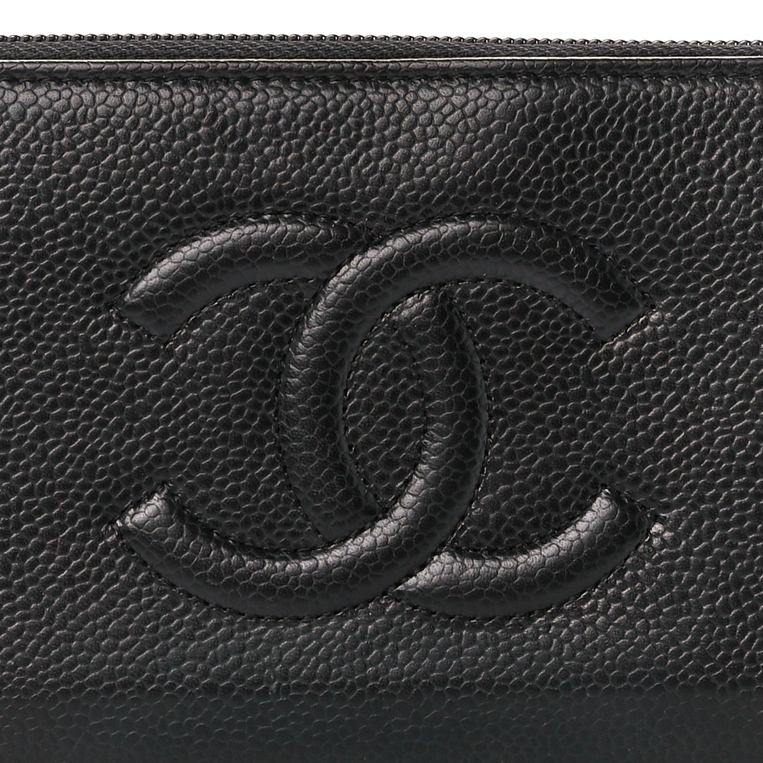 Chanel Caviar Large Timeless CC Zip Around Wallet Black 9 of 11