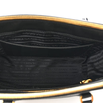 Prada Saffiano Small Galleria Double Zip Tote Black 6 of 9