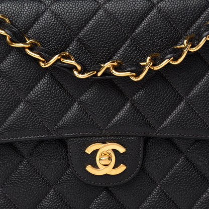 Chanel Caviar Quilted Jumbo Single Flap Black 10 of 10