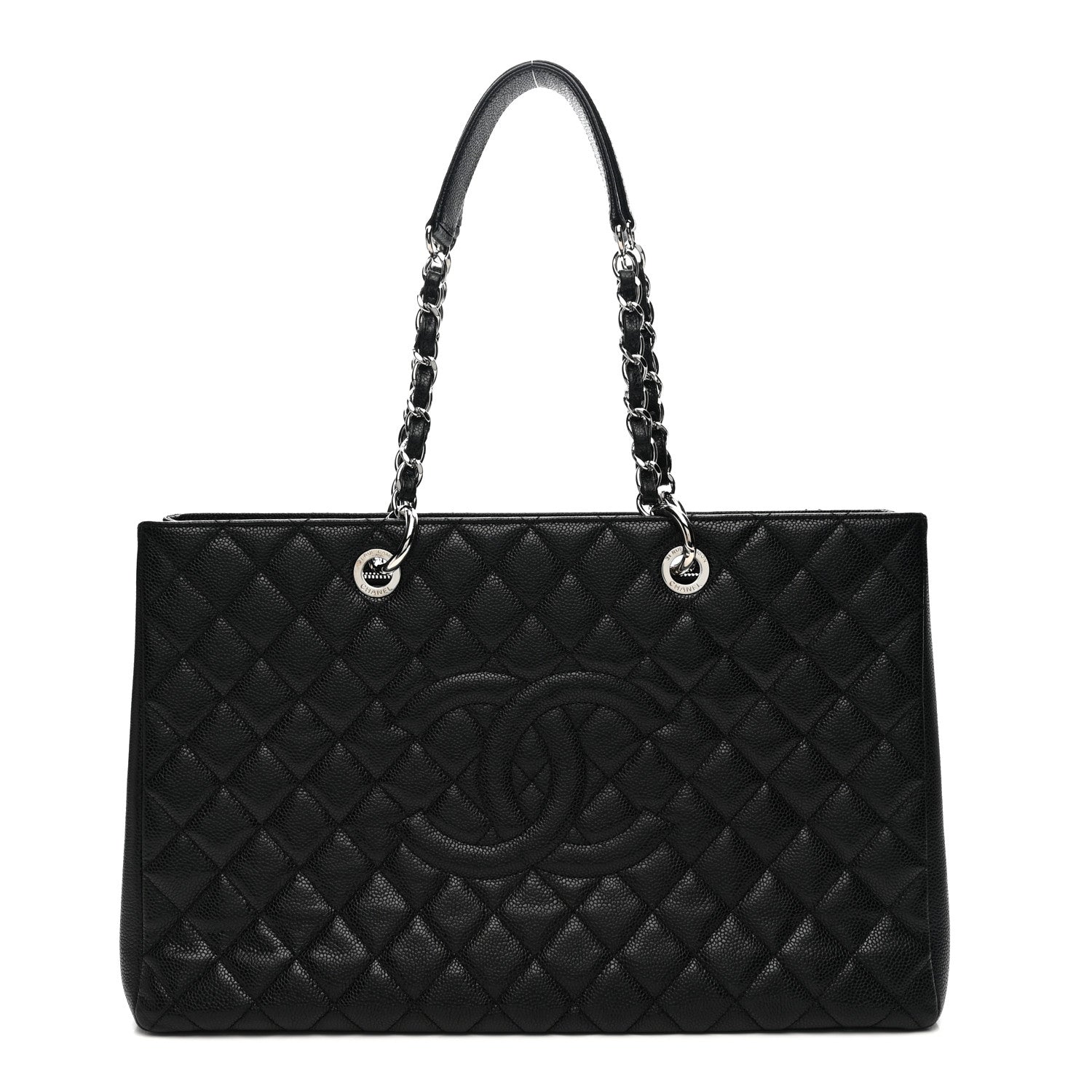 Chanel Caviar Quilted XL Grand Shopping Tote GST Black 1 of 13