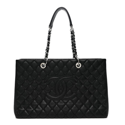 Chanel Caviar Quilted XL Grand Shopping Tote GST Black 1 of 13