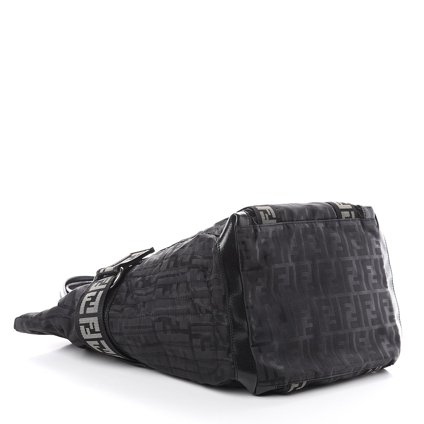 Zucca Cinghiale Large Zip Code Shopping Tote Black