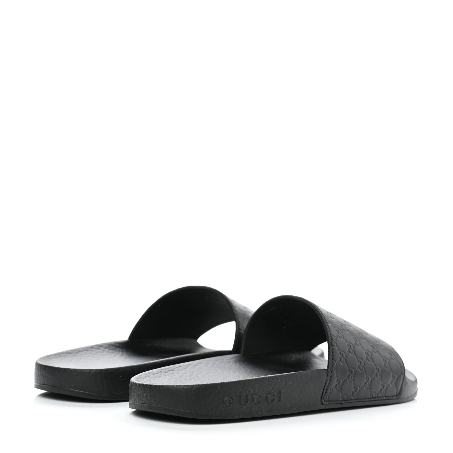 Gucci Microguccissima Slide Sandals 35 Black 4 of 9