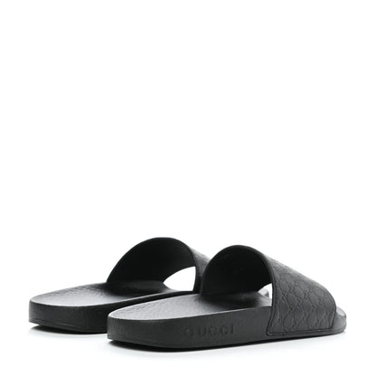 Gucci Microguccissima Slide Sandals 35 Black 4 of 9