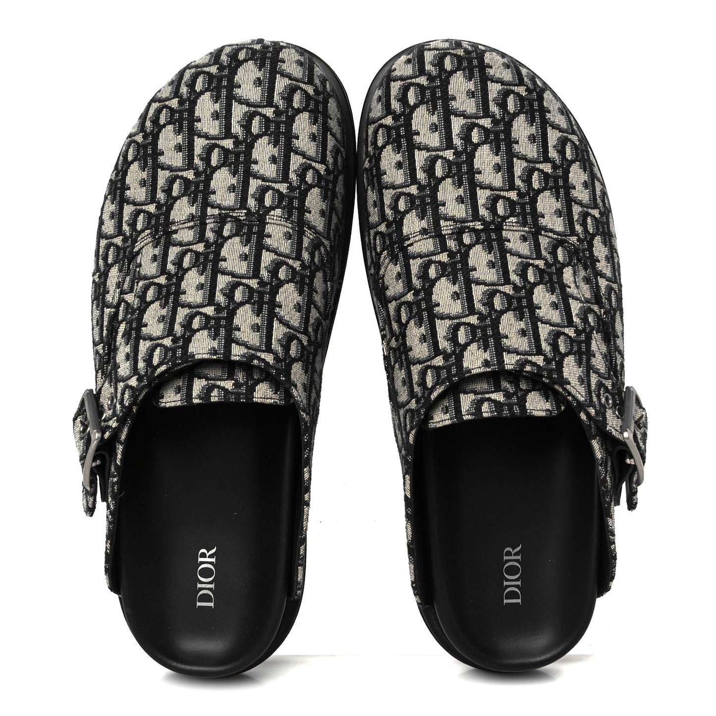 Oblique Mens Aqua Mules 45 Beige Black