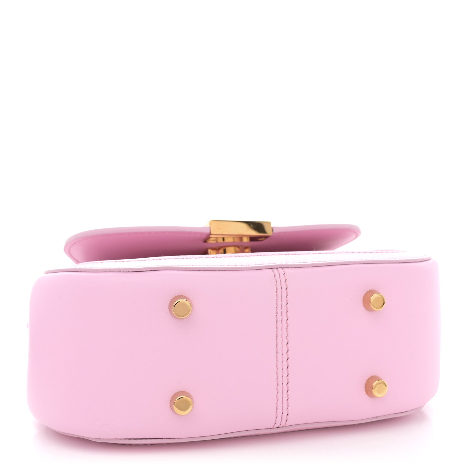 Versace Calfskin Greca Goddess Mini Top Handle Bag Pink 4 of 13