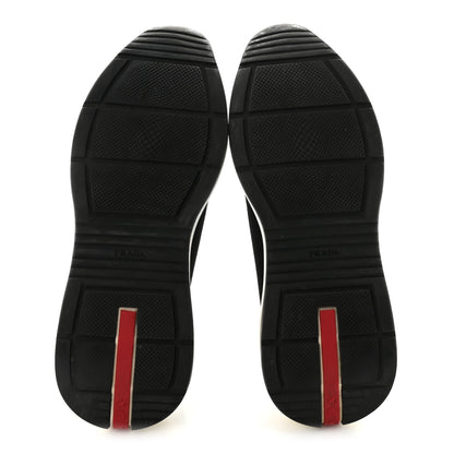Prada Mesh Neoprene Womens America's Cup 45mm Sneakers 36.5 Black White 6 of 9
