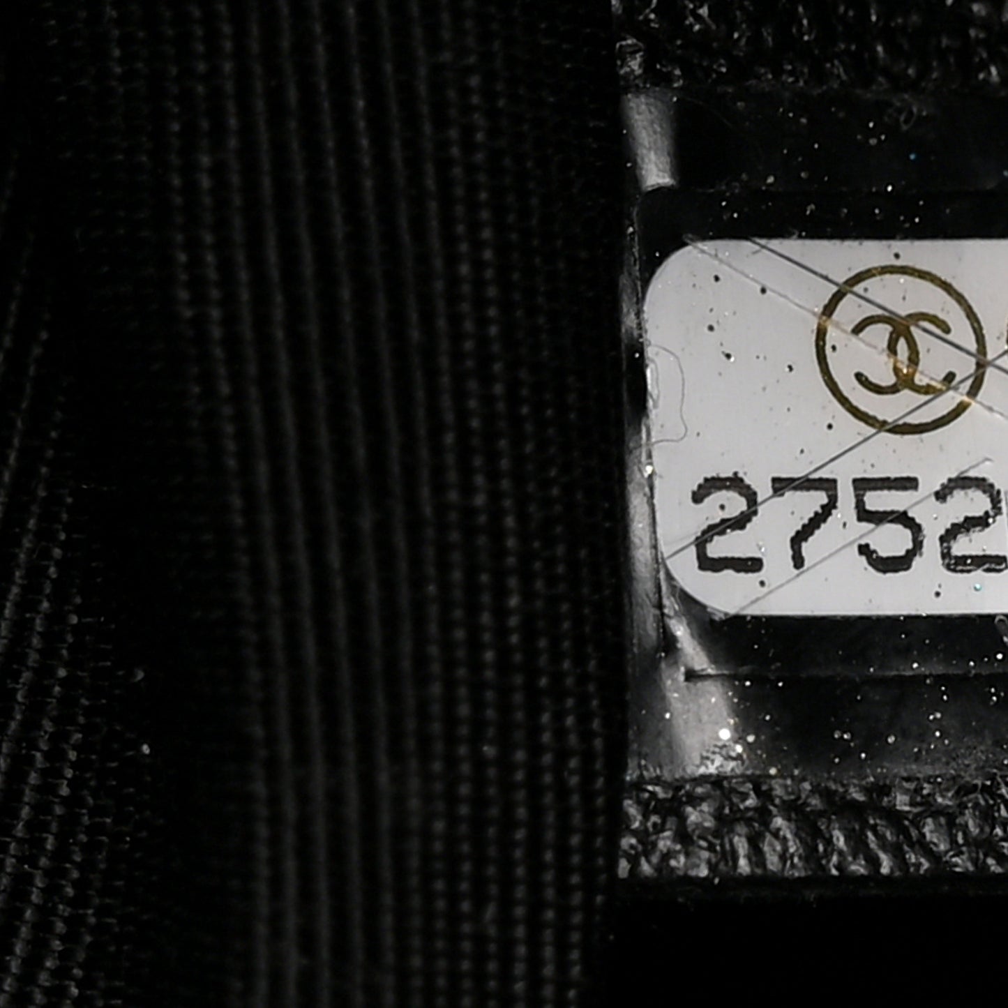 Grained Calfskin Chevron Stitched Backpack Black