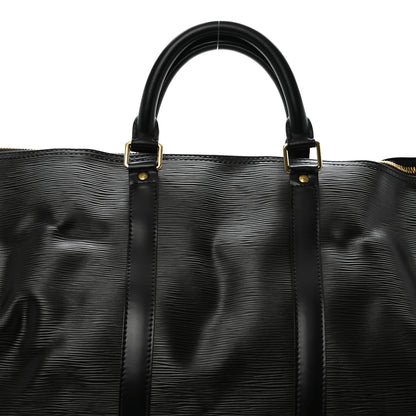 Louis Vuitton Epi Keepall 55 Black 7 of 13