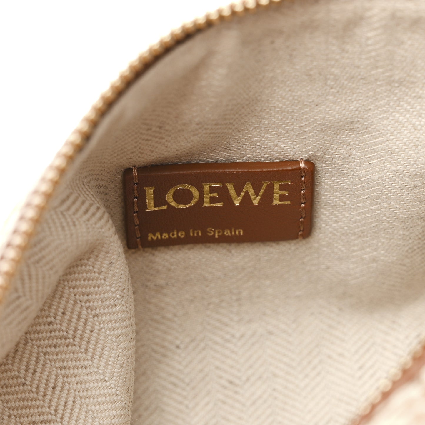 Jacquard Anagram Calfskin Small Cubi Bag Tan Pecan