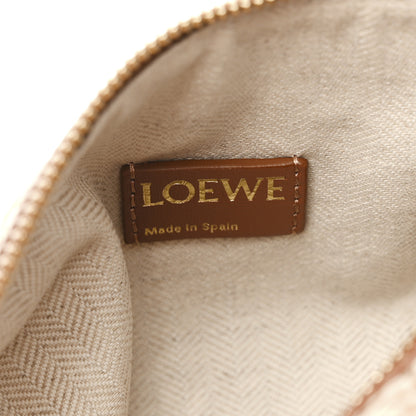 Loewe Jacquard Anagram Calfskin Small Cubi Bag Tan Pecan 6 of 13