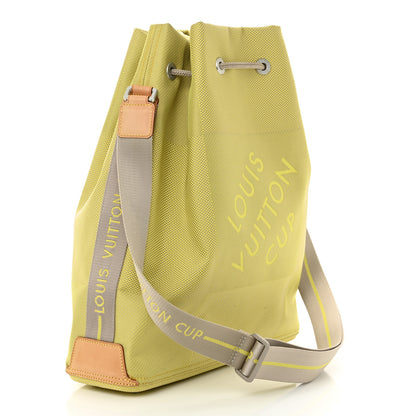 Louis Vuitton Damier Geant Americas Cup Volunteer Bag Yellow 3 of 13