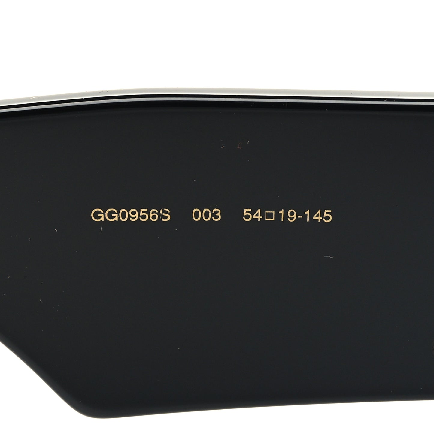 Acetate Square Frame Sunglasses GG0956S Black