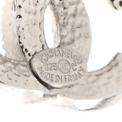 Chanel Crystal CC Earrings Silver 4 of 6