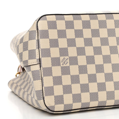 Louis Vuitton Damier Azur Neonoe MM Eau De Rose 6 of 10