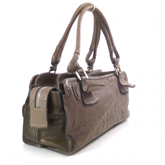 Chloe Leather Elvire Tote Taupe 3 of 15