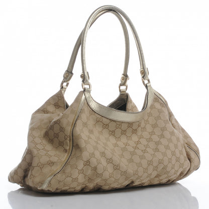 Gucci Monogram D Gold Hobo Metallic Gold 3 of 7