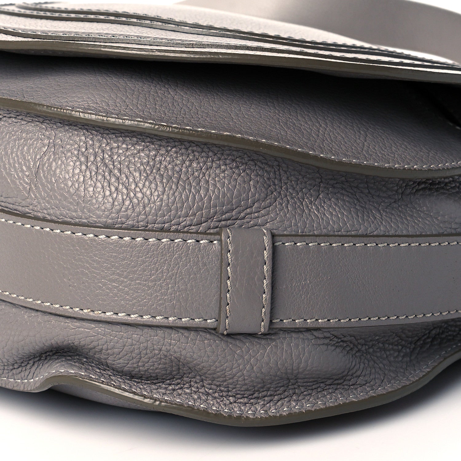 Chloe Calfskin Medium Marcie Round Crossbody Bag Cashmere Grey 10 of 11