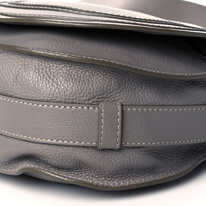 Chloe Calfskin Medium Marcie Round Crossbody Bag Cashmere Grey 10 of 11