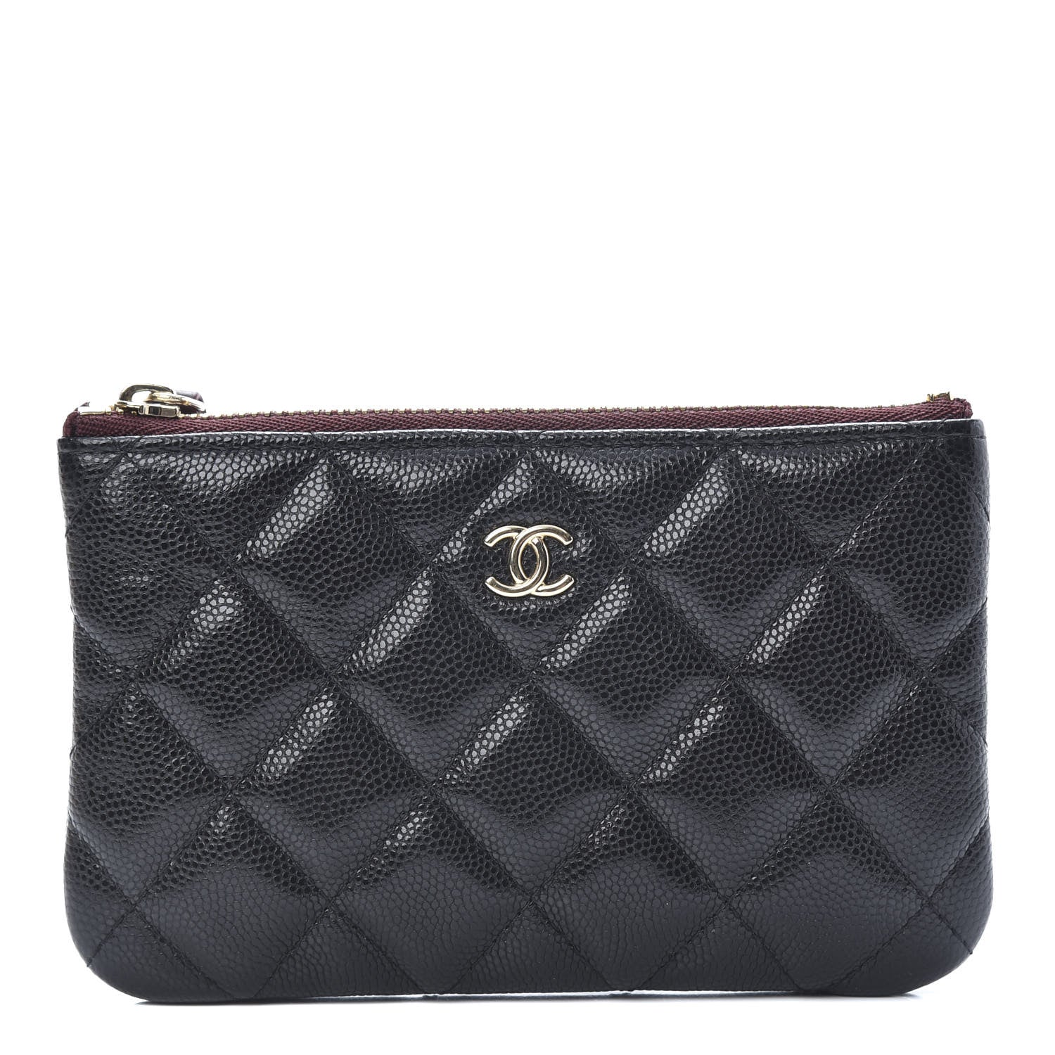 Chanel Caviar Quilted Small Cosmetic Case Black 1 of 8
