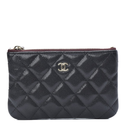 Chanel Caviar Quilted Small Cosmetic Case Black 1 of 8