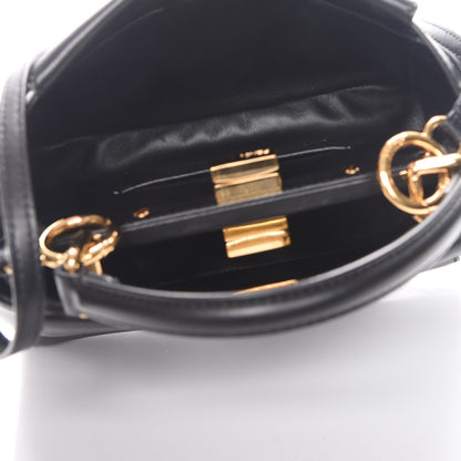 Fendi Nappa Mini Peekaboo Iconic Satchel Black 6 of 8