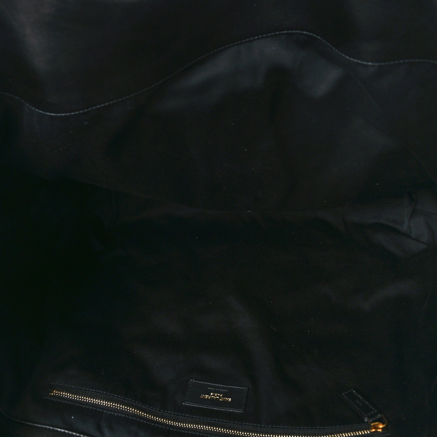 Saint Laurent Lambskin Quilted Maxi Icare Shopping Tote Black 6 of 9