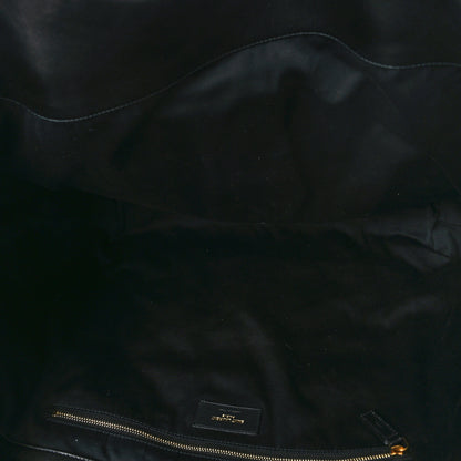 Saint Laurent Lambskin Quilted Maxi Icare Shopping Tote Black 6 of 9
