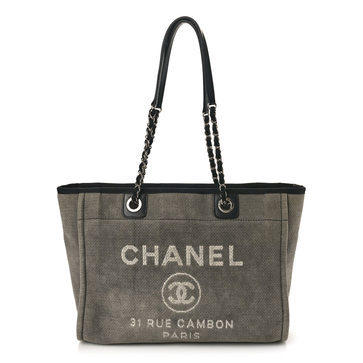 Canvas Small Deauville Tote Grey
