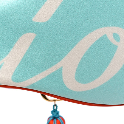 Christian Dior Satin Blossom Printed Tassel Mini Frame Saddle Blossom 12 of 12