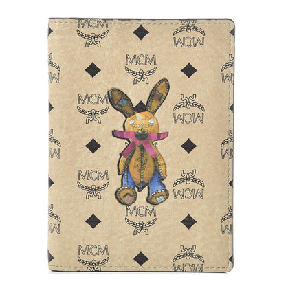 MCM Visetos Rabbit Passport Holder Beige 1 of 7