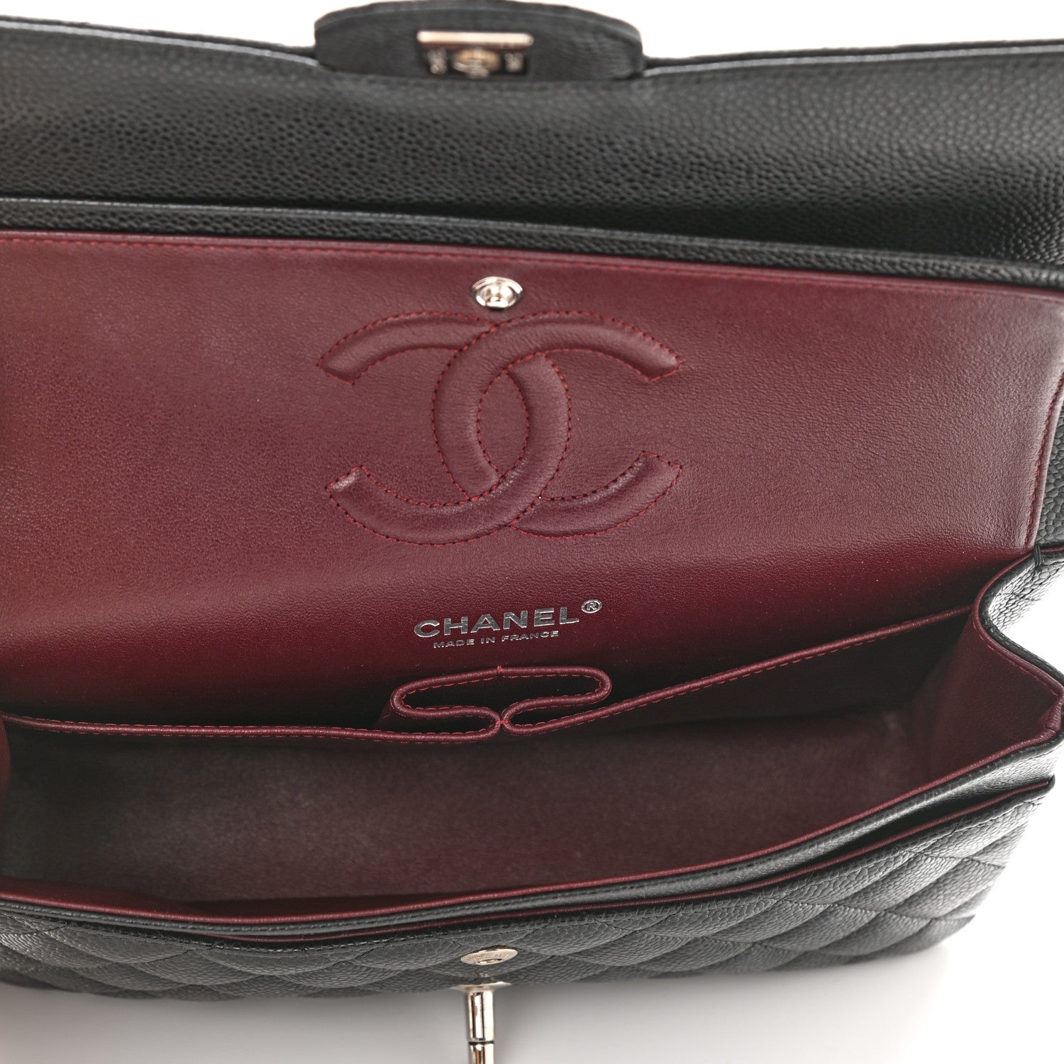 Chanel Caviar Quilted Medium Double Flap Black 5 of 10