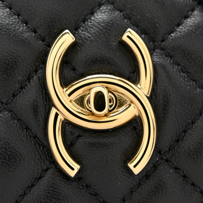 Chanel Lambskin Quilted CC Turnlock Mules 40.5 Black 11 of 11