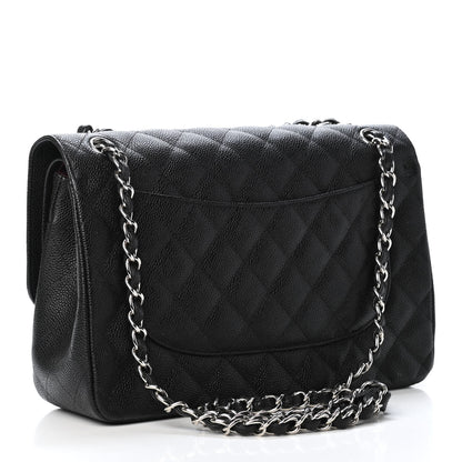 Chanel Caviar Quilted Jumbo Double Flap Black 2 of 4