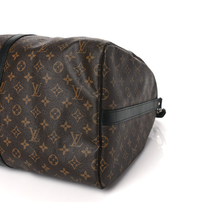 Louis Vuitton Monogram Macassar Keepall Bandouliere 55 7 of 7