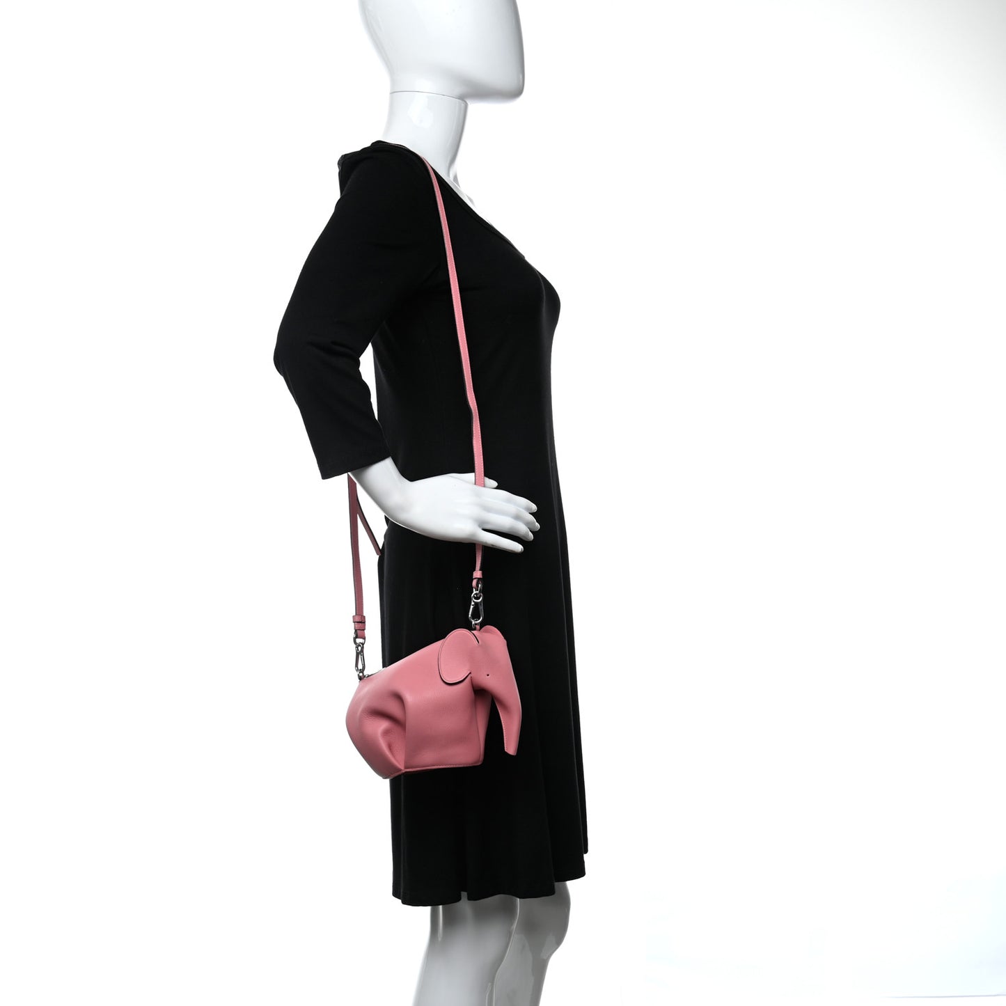 Calfskin Mini Elephant Crossbody Bag Candy