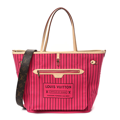 Louis Vuitton Monogram Inside Out Neverfull Bandouliere MM Rose Pondichery 3 of 16