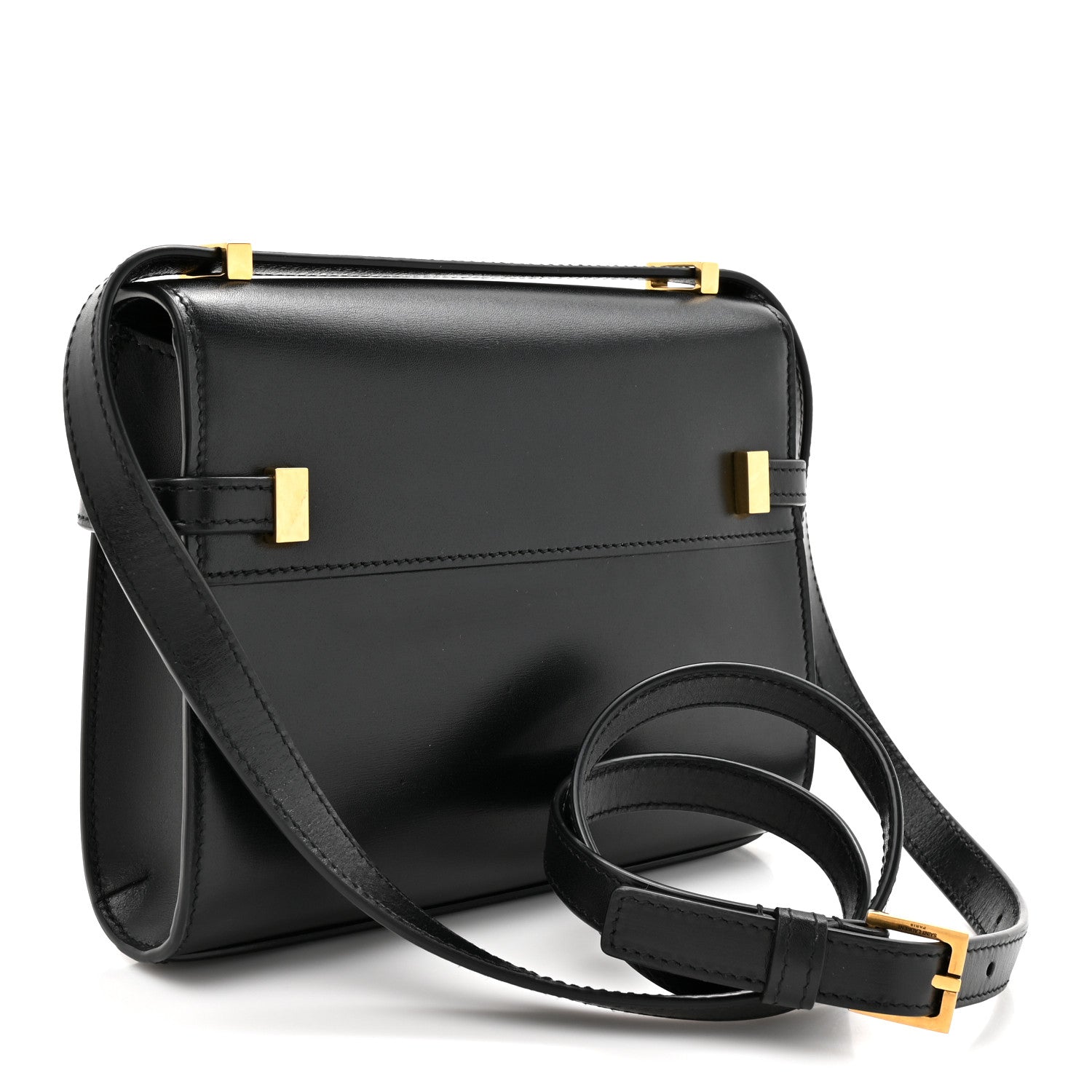 Saint Laurent Smooth Calfskin Mini Manhattan Shoulder Bag Black 3 of 10