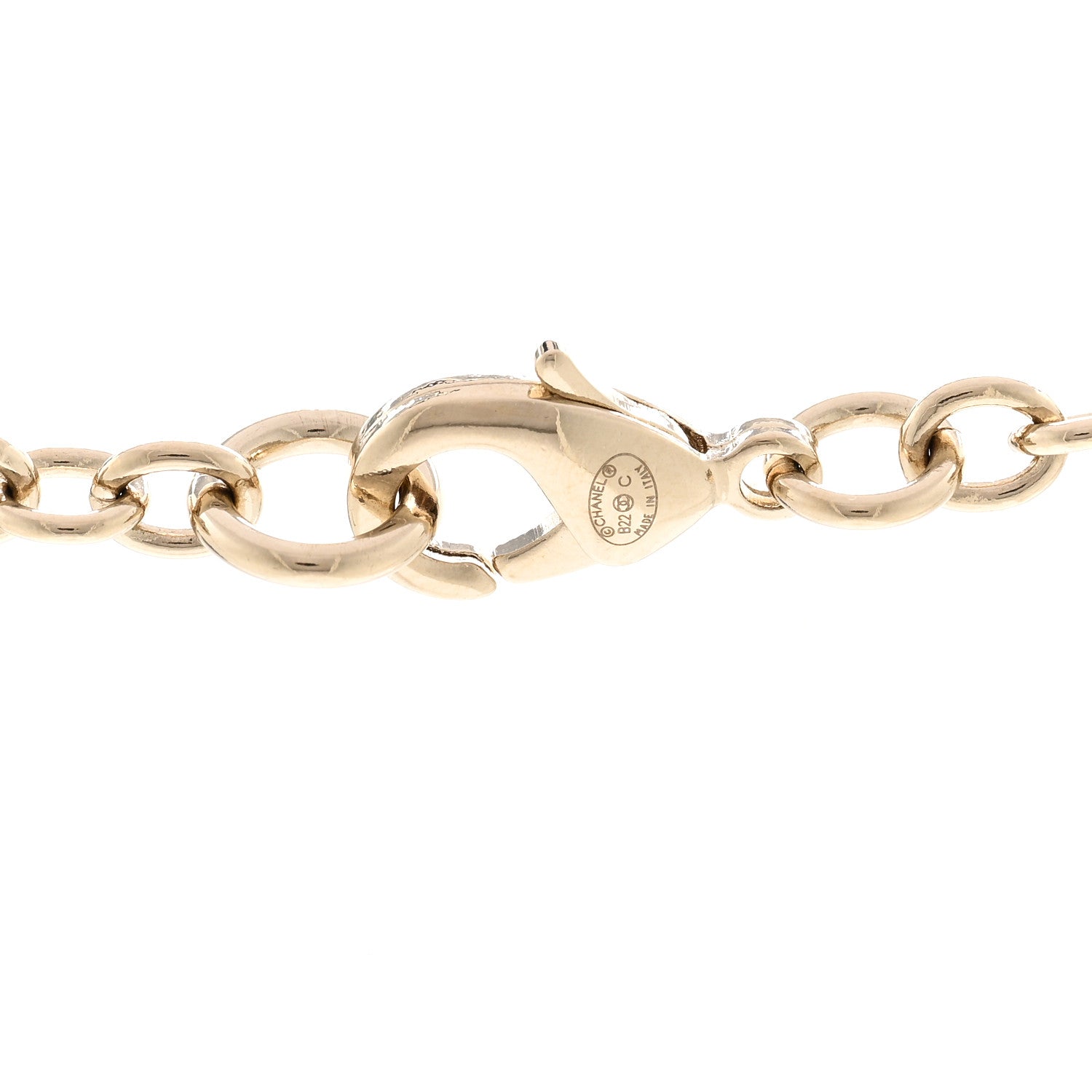 Chanel Metal CC Lion Book Locket Necklace Gold 5 of 6
