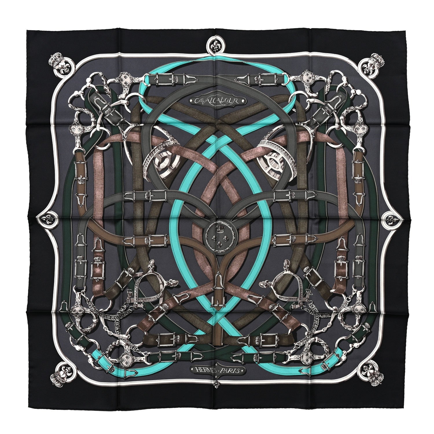 Hermes Silk Cavalcadour Voltigeur Scarf 90 1 of 6