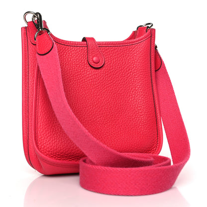 Hermes Taurillon Clemence Evelyne TPM Rose Extreme 3 of 11