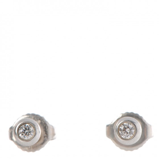 Sterling Silver Diamond .10ctw Elsa Peretti Diamonds By The Yard Earrings