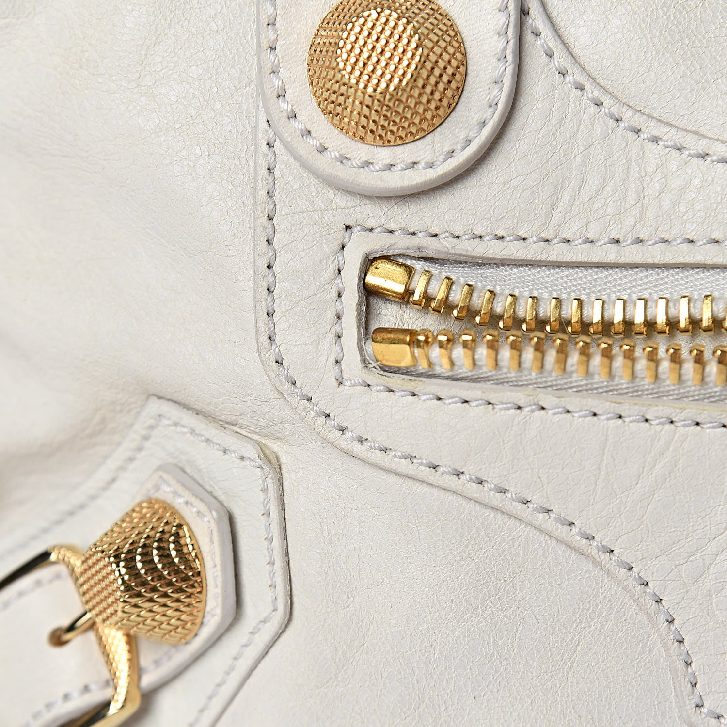 Balenciaga Agneau Giant 21 Gold Hardware Part Time White Light 19 of 23