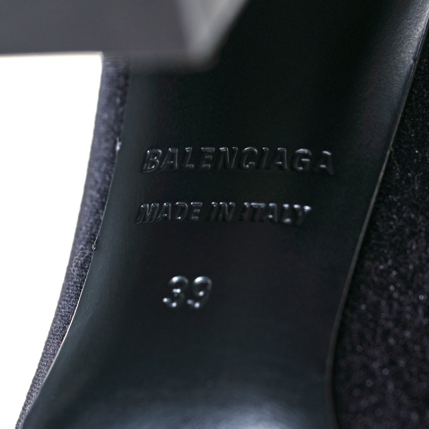 Balenciaga Smooth Velvet Ankle Boots 39 Navy 6 of 11